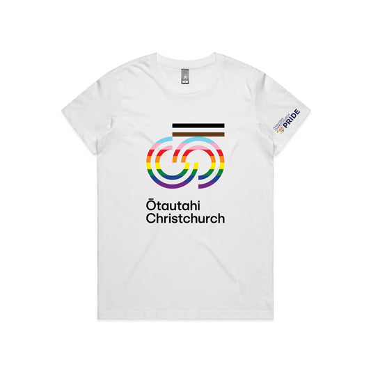 ŌC Pride T-Shirt White - Maple (shaped fit)