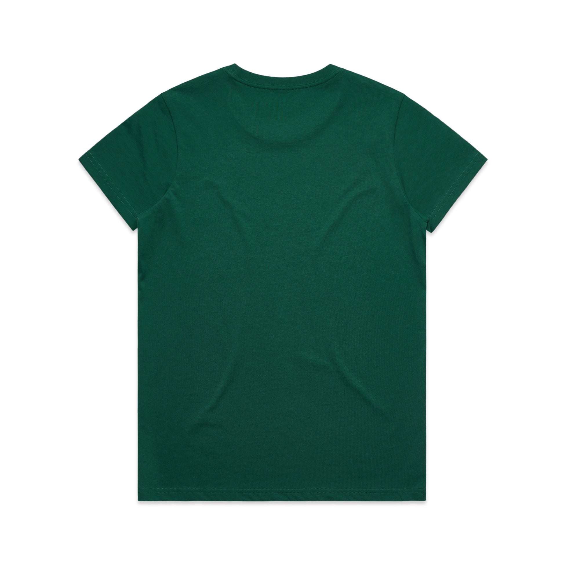 Green crew neck tee - back