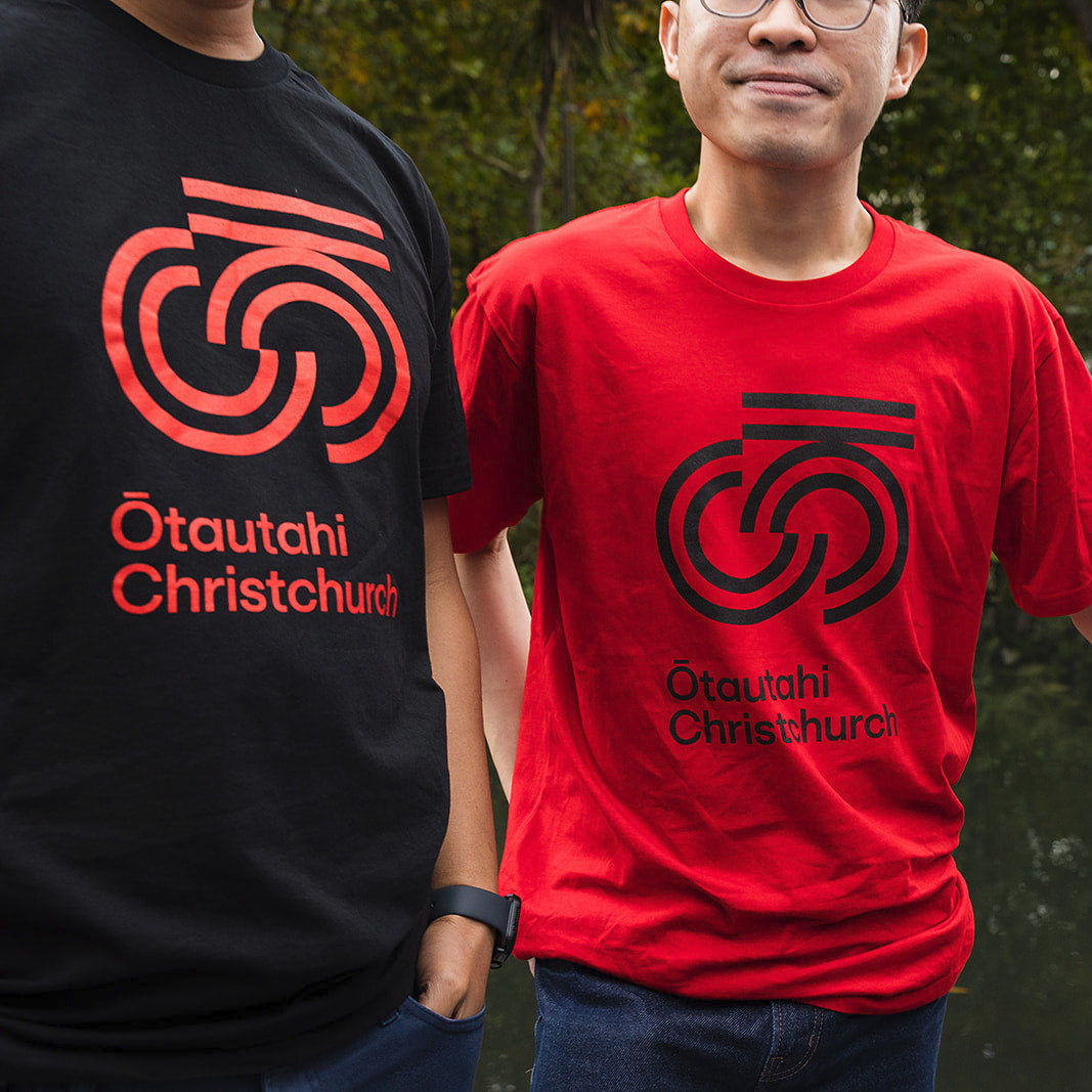 Men's Tee - Black with Red print