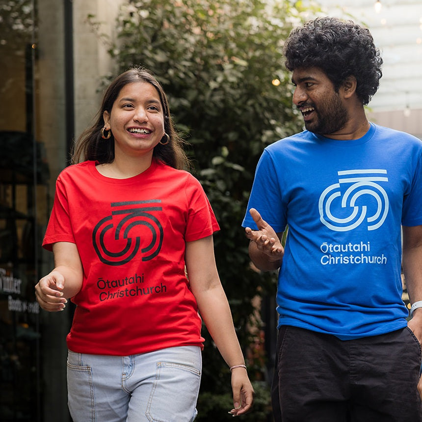 Women's Tee – Red with Black print
